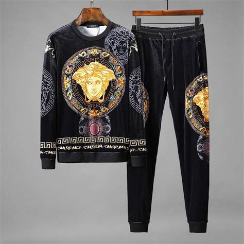 men's clothing versace|men's versace jogging suit.